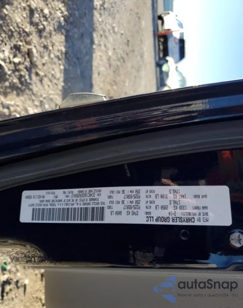 2014 Chrysler Town & Country Touring из США, поврежденный, VIN 2C4RC1BG5ER295012